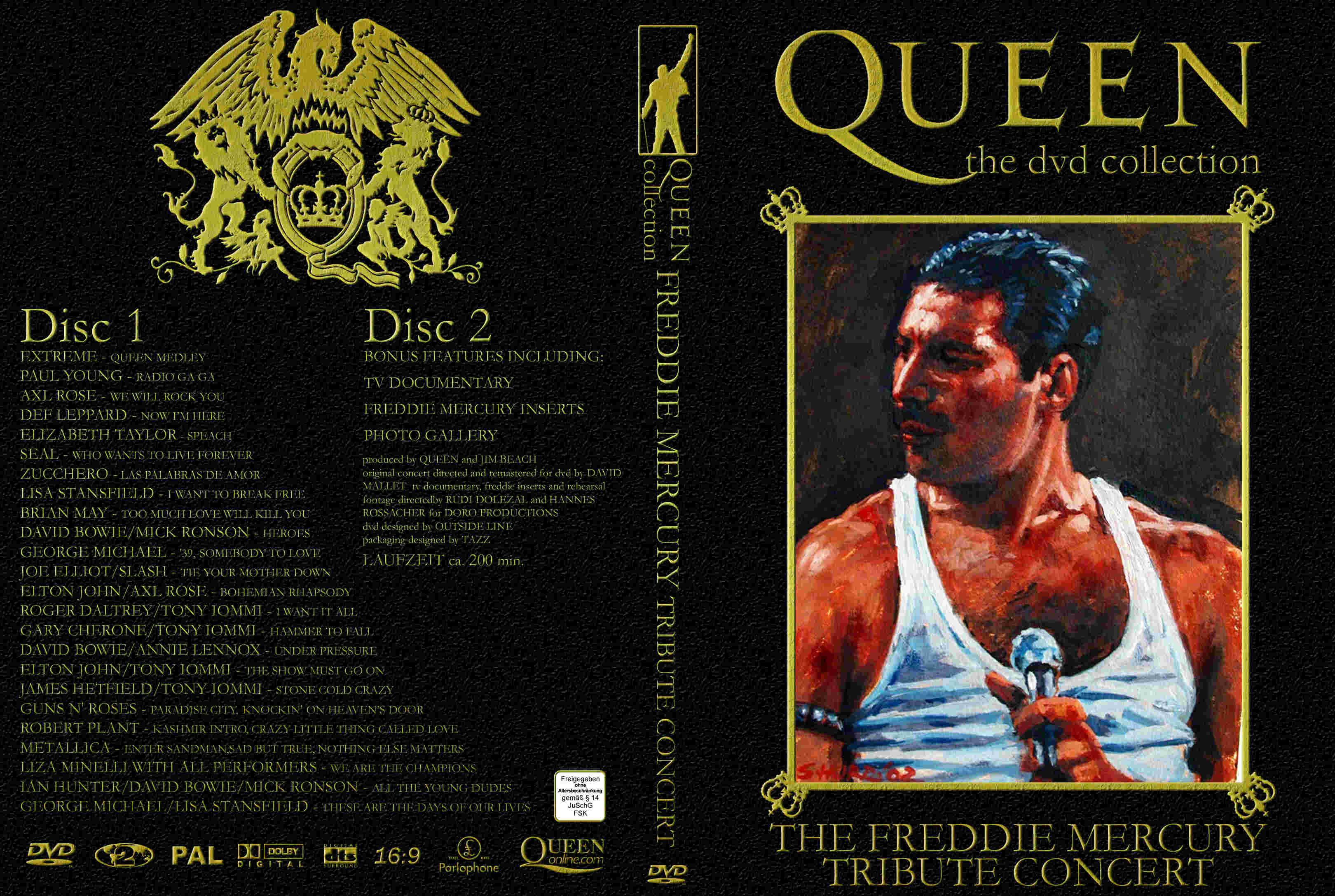 Queen The Freddie Mercury Tribute Concert : Front | DVD Covers | Cover ...